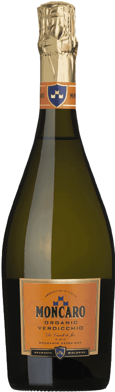 몬카로 – 스푸만테 엑스트라 드라이 오가닉 베르디키오 델 카스텔리 디 예지 DOC